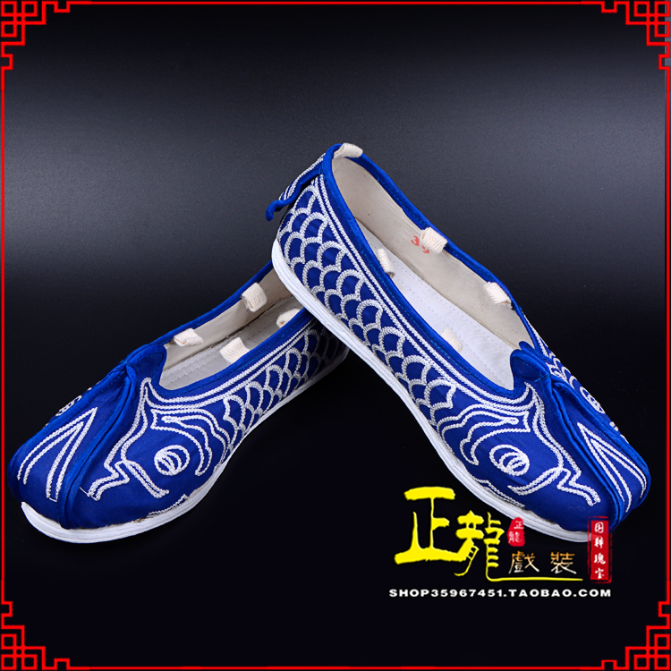 纳雍戏鞋舞台演出鞋水路英雄三义斋布底鱼鳞洒