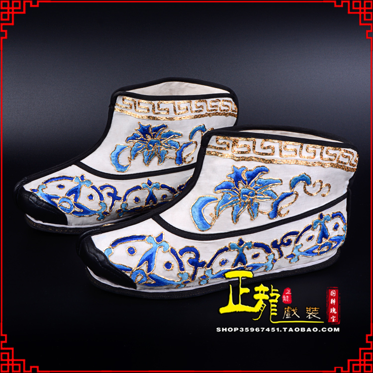 纳雍三岔口武生薄底 手绣绣花快靴