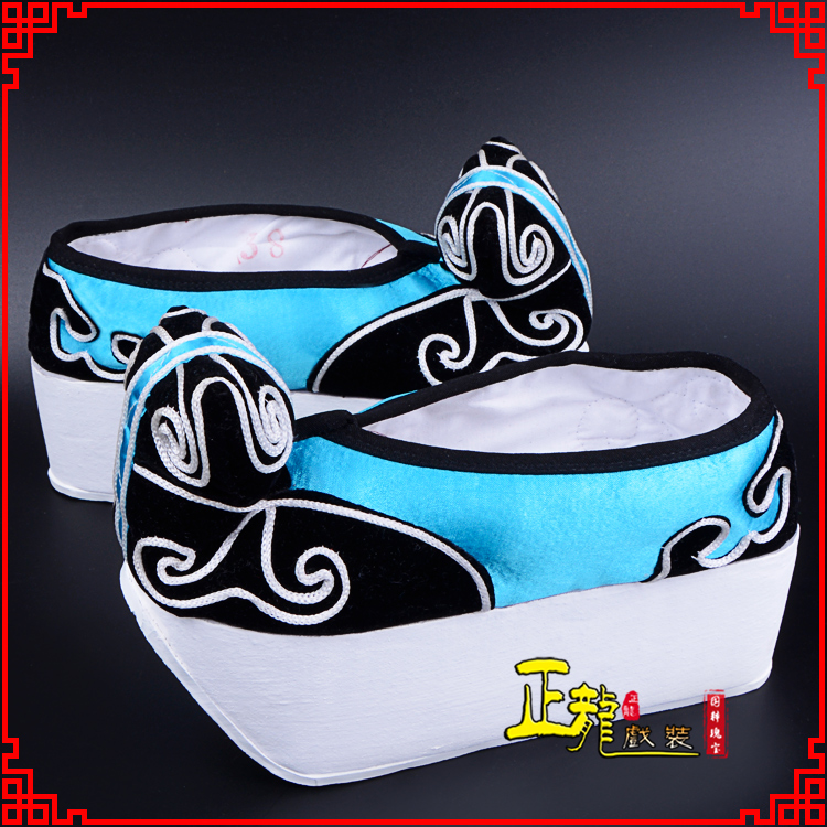 纳雍京越剧黄梅戏古装男书生小生鞋云头鞋戏曲鞋云履 云头鞋