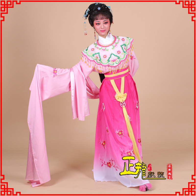 纳雍水袖青衣练功花旦服 梅花古装衣