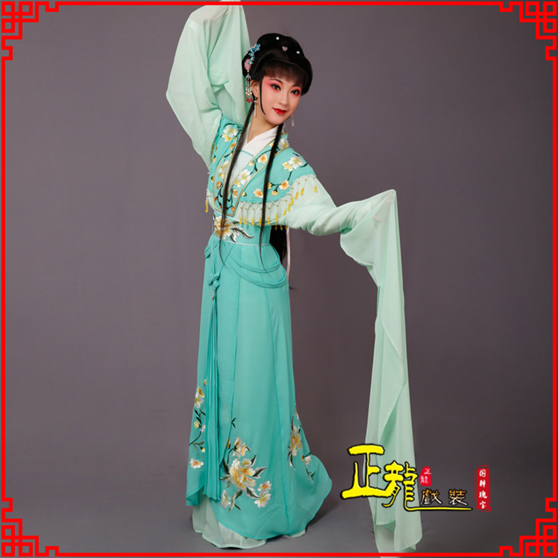 纳雍青衣水袖戏服演出服 云肩花旦衣